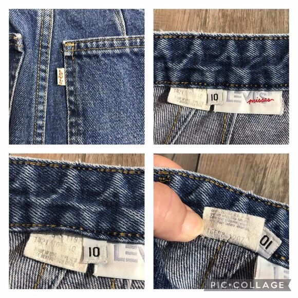 Vintage Levi's White Tag Misses Pleated Mom Jeans Vnt. Size 10 (W24”) See Pics - Picture 9 of 12